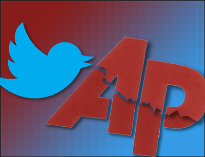 Illustration of AP and Twitter logo