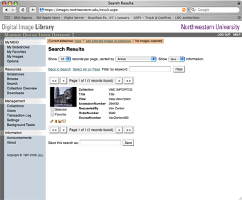 Screenshot of MDID software