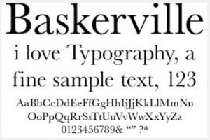 Baskerville Font